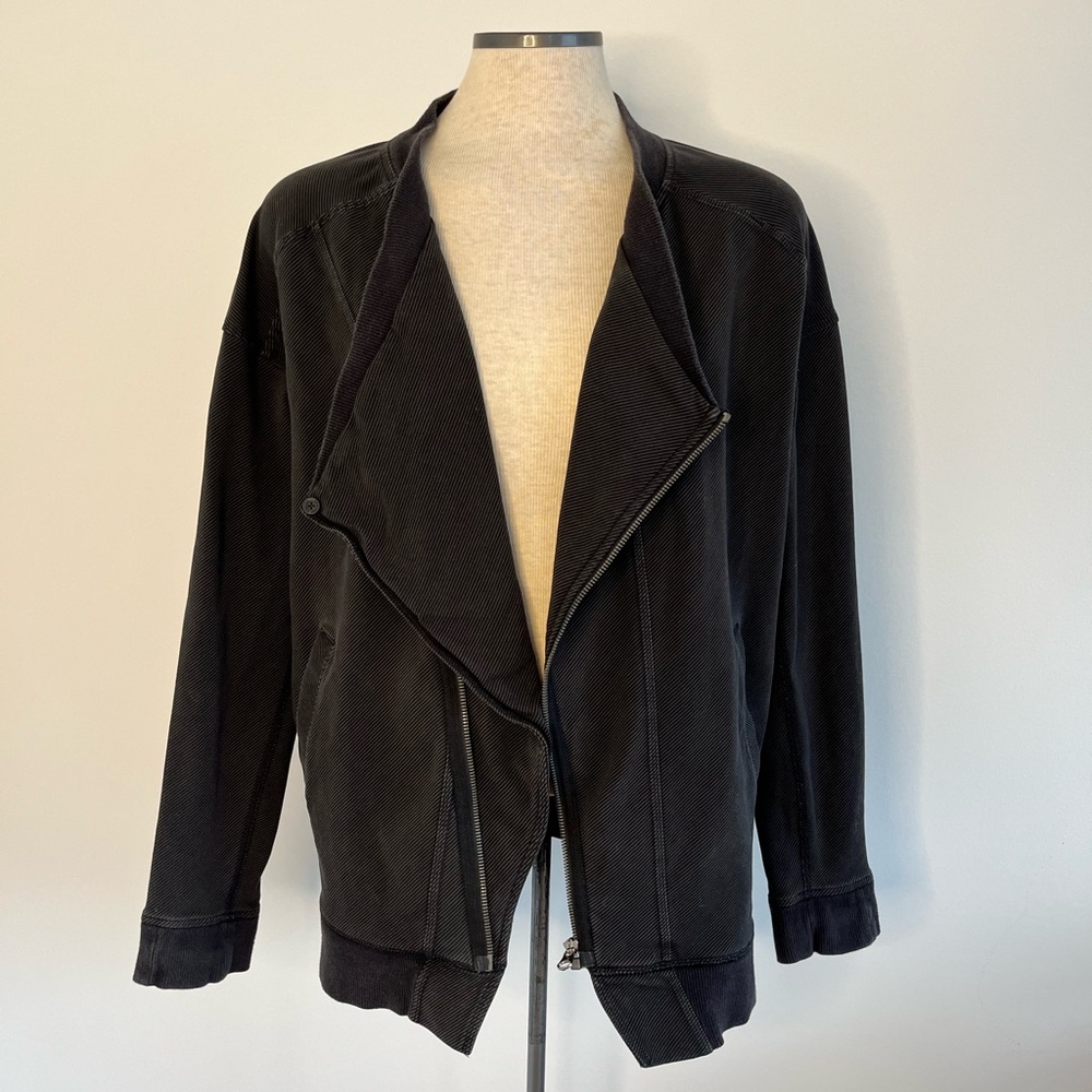 Lululemon Mula Bundle Wrap Black Jacket Yoga Wear Light Coat Cardigan size 8 - Picture 7 of 16